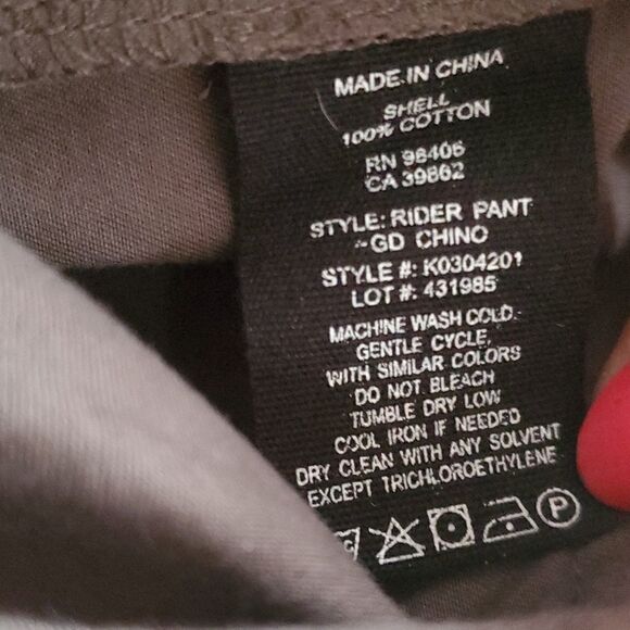 Theory Rider Chino Pants in Ash - Picture 9 of 11